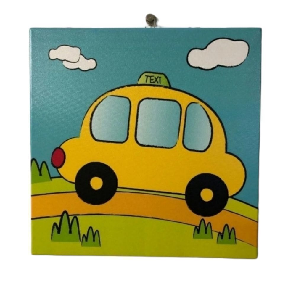 Set of 3 canvass prints/ car bus taxi